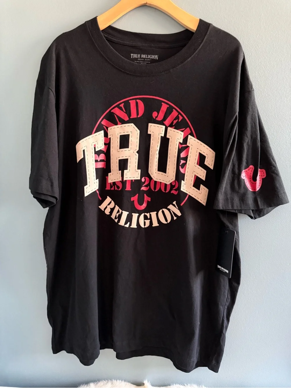 True Religion Men’s Logo Stitch Appliqué Tee